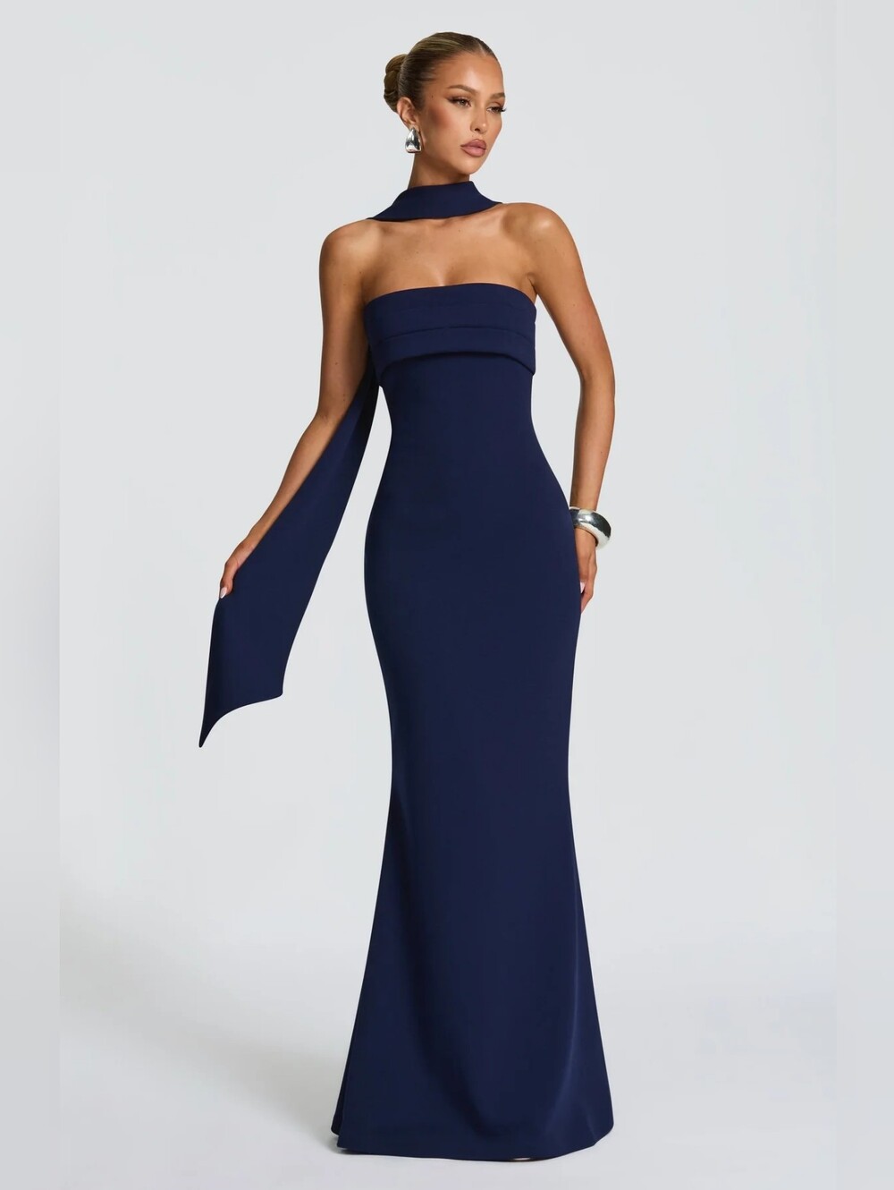 Vestido largo Leura - Azul marino BABYBOO NWT $165